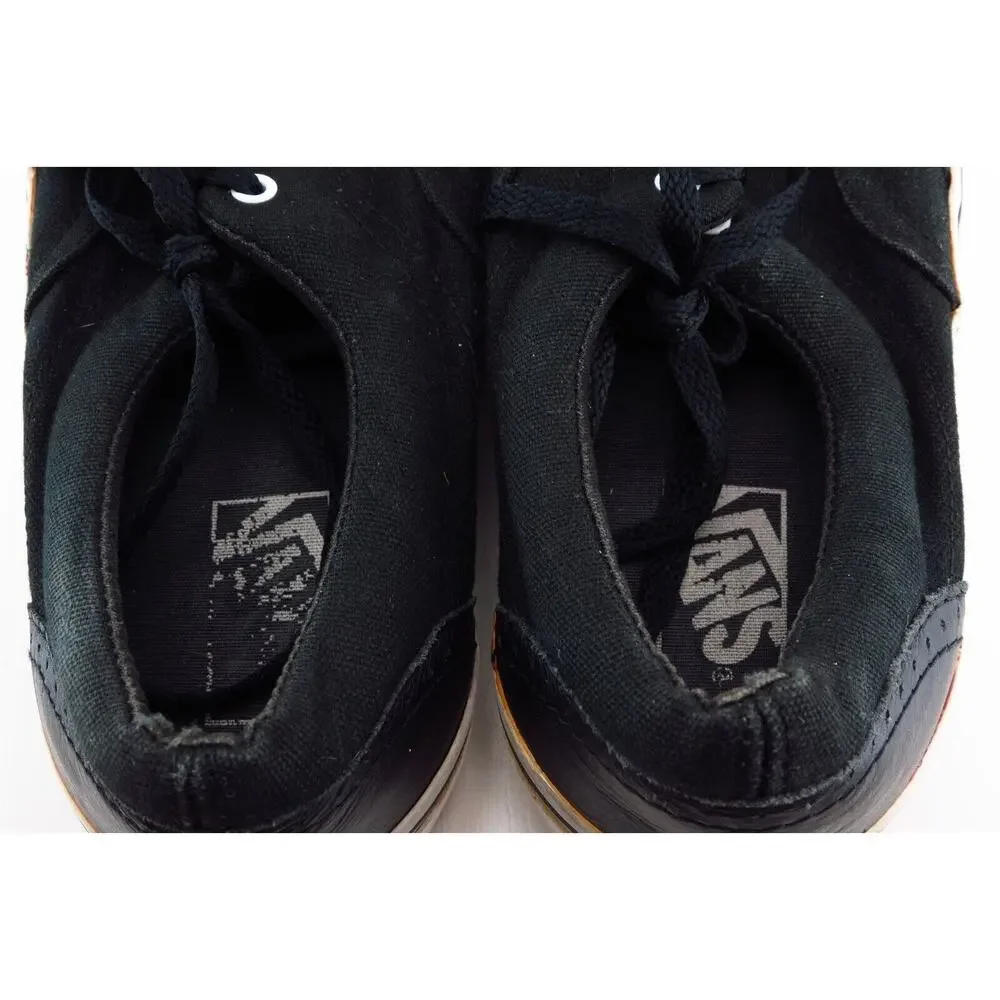 VANS Fashion Sneakers Black Fabric‎ Men Shoes Size 10 Medium